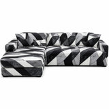 Motif Ruber - Housse de Canapé d’Angle Extensible