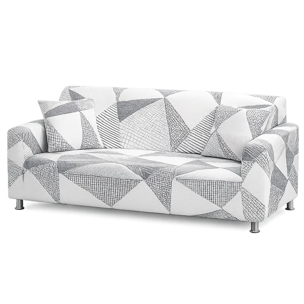 Motif Scandinave - Housse De Canapé Extensible