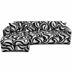 Motif Vibe - Housse de Canapé d’Angle Extensible
