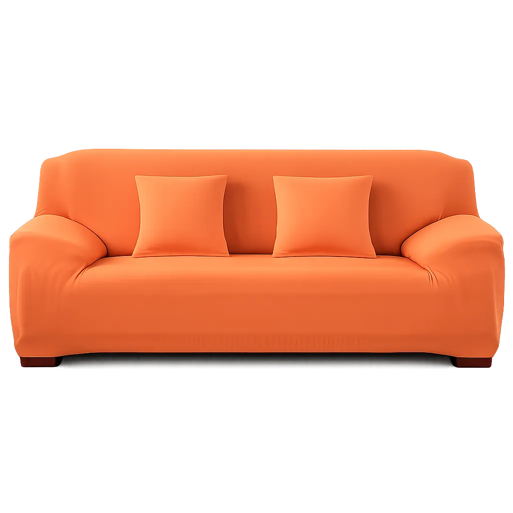 Orange - Housse de Canapé Extensible