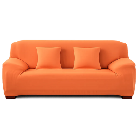 Orange - Housse de Canapé Extensible