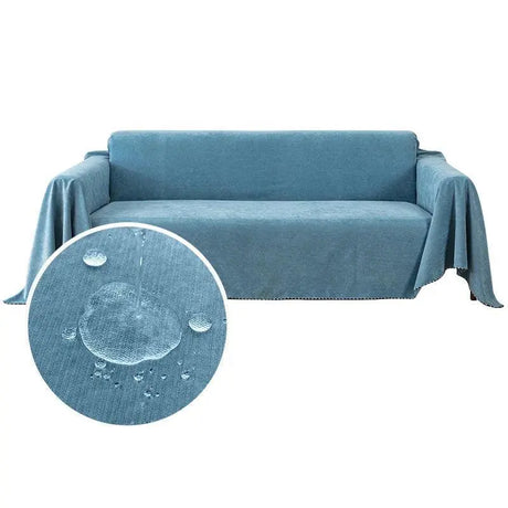 Protège canapé imperméable Bleu - La Maison de la Housse®