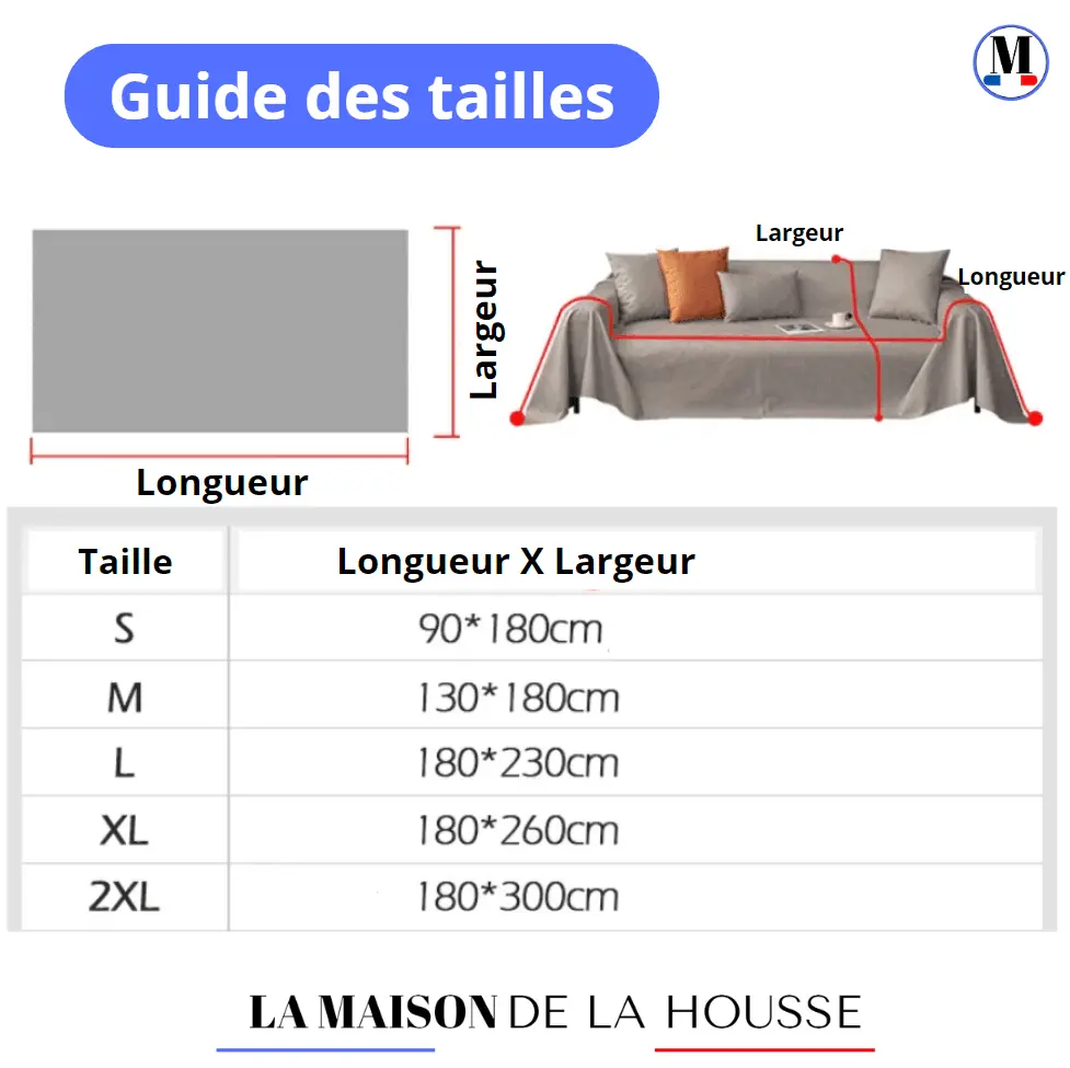 Protège canapé imperméable Khaki - La Maison de la Housse®