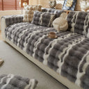 Protège Canapé Lapin Doux™ – Fausse Fourrure Épaisse Ultra Cocooning