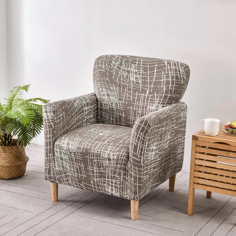 Housses de Fauteuil avec Accoudoirs à Motifs