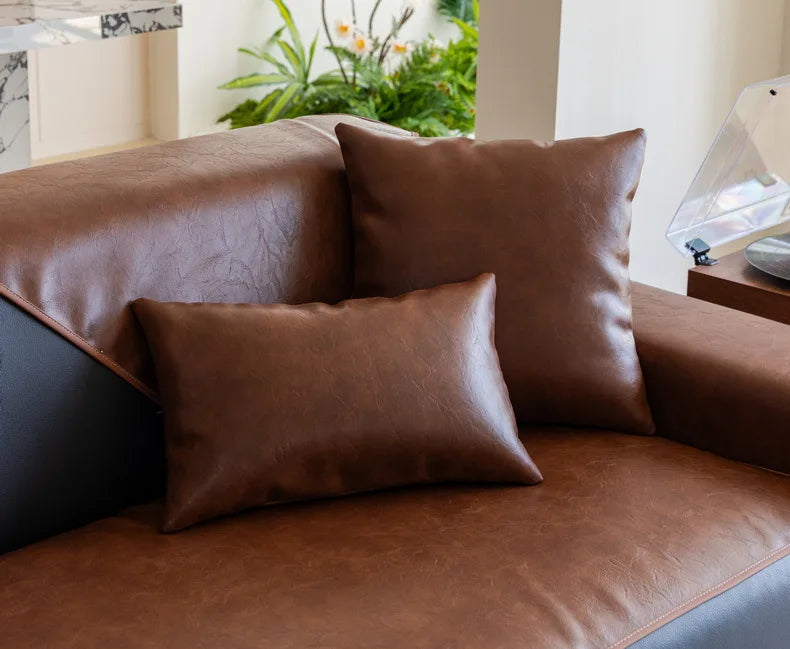 LineProtect™ – Protège Canapé Design Imperméable & Antidérapant en Simili Cuir