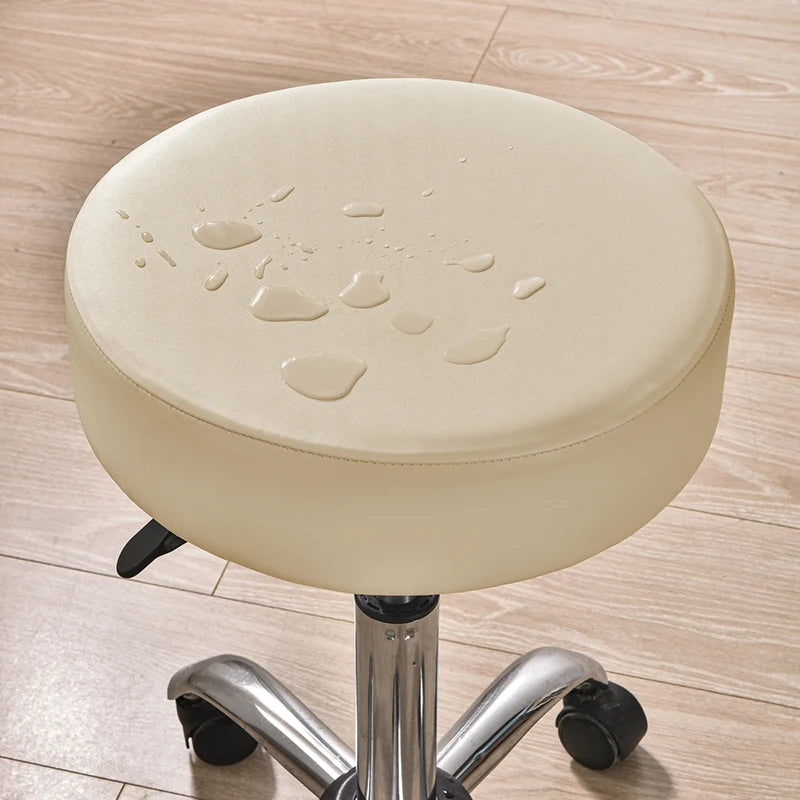 Housse Imperméable Ronde pour Tabouret avec Bandes élastiques