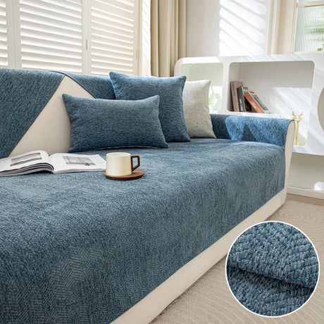 Protège Canapé Design Antidérapant – Jacquard Chenille Renforcée