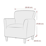 Housses de Fauteuil avec Accoudoirs à Motifs