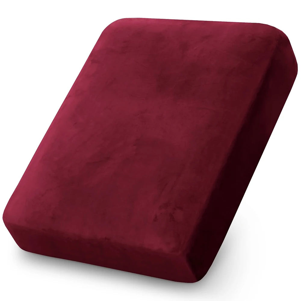Housse de Coussin Extérieur Extensible - Velours Assise & Dossier