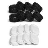 Lot de 8 Filtres de Remplacement pour Fontaine à Eau Automatique 3,2 L | Charbon Actif & Mousse Préfiltre