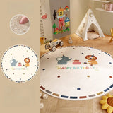 Tapis Rond Cartoon Animaux