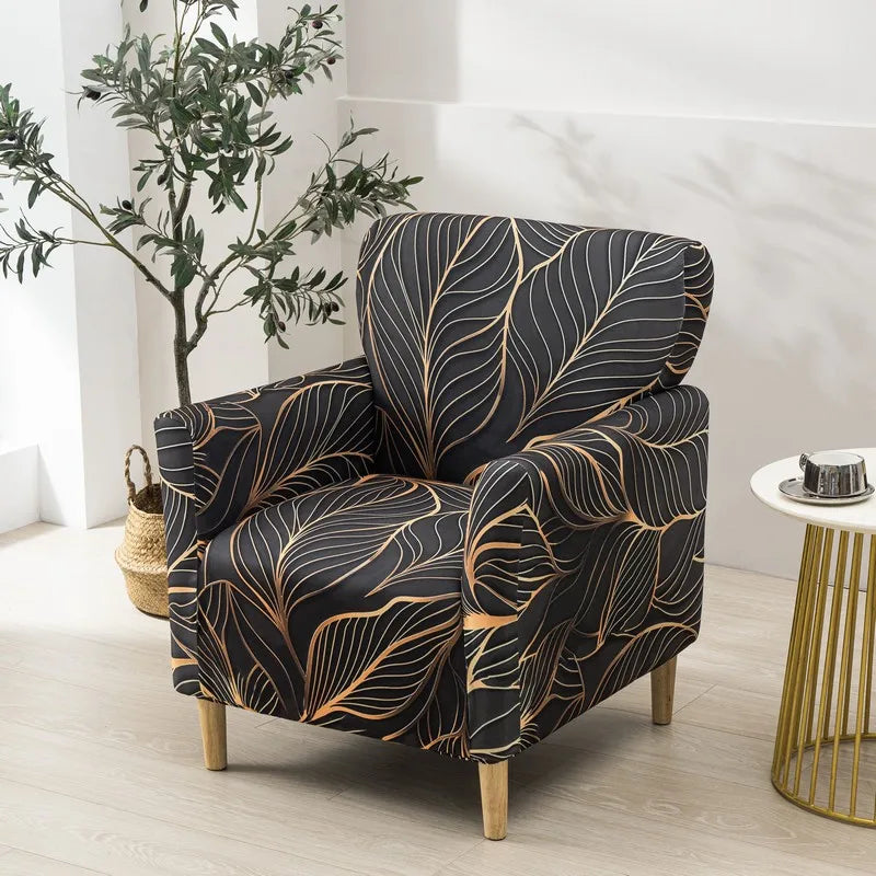 Housses de Fauteuil avec Accoudoirs à Motifs