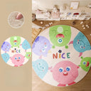 Tapis Rond Cartoon Animaux