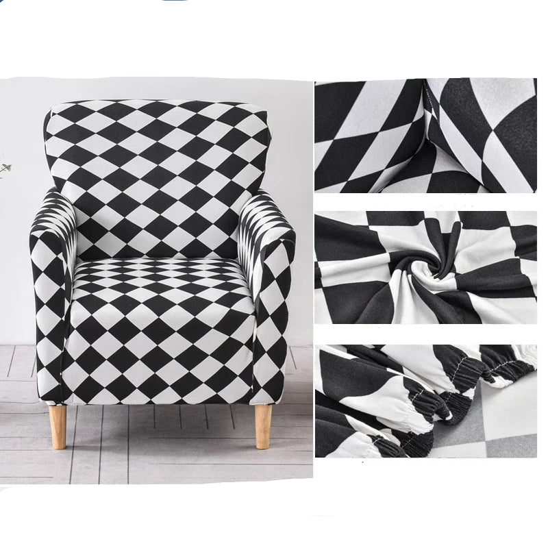 Housses de Fauteuil avec Accoudoirs à Motifs