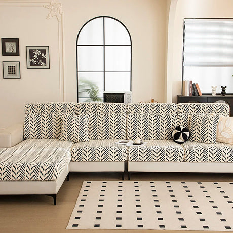 Housses molletonnées universelles pour coussins de fauteuils et de canapés