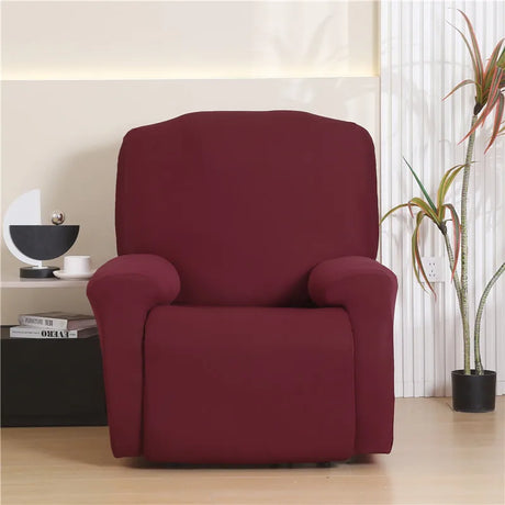 Housse de fauteuil & canapé relax inclinable – couleurs unies