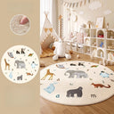 Tapis Rond Cartoon Animaux