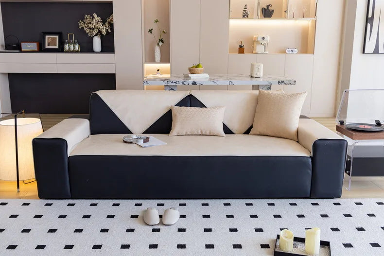 LineProtect™ – Protège Canapé Design Imperméable & Antidérapant en Simili Cuir