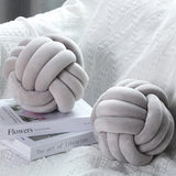 1 Coussin Boule Nœud Design – Décoratif Moderne en Velours