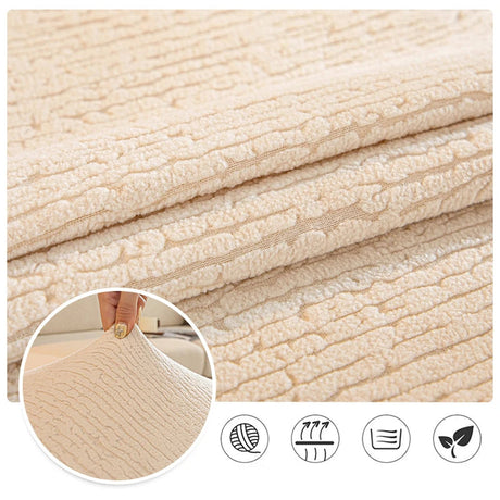 Housse de canapé extensible en Jacquard antidérapante