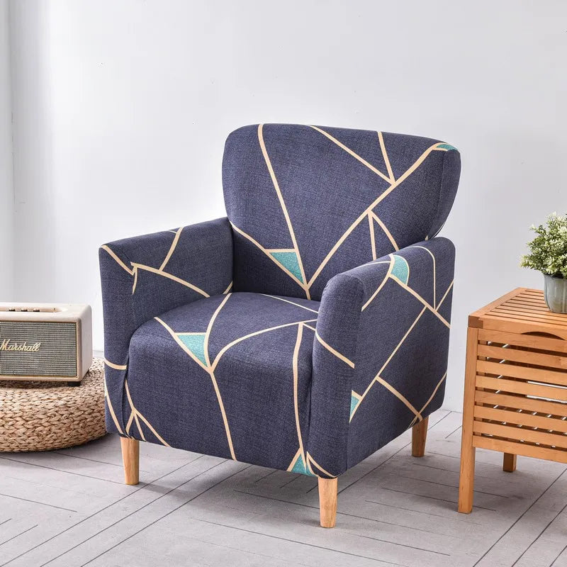 Housses de Fauteuil avec Accoudoirs à Motifs