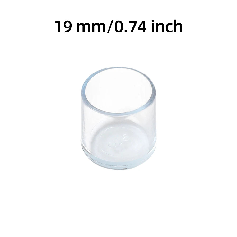 Protections en silicone pour pieds de chaises et tables ronds – Lot de 8