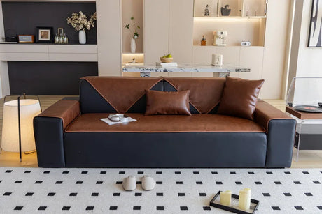 LineProtect™ – Protège Canapé Design Imperméable & Antidérapant en Simili Cuir