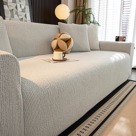 Housse de canapé extensible en Jacquard antidérapante
