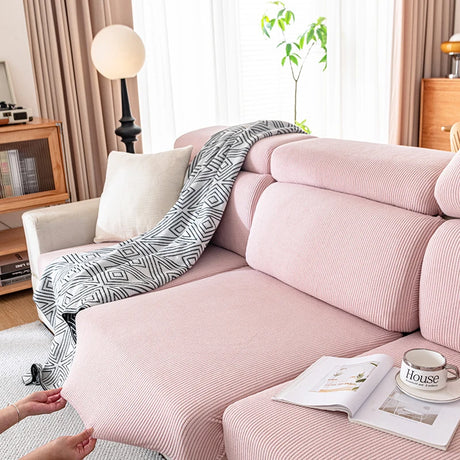 Housses de Coussins Jacquard Ligne – Pour Siège, Assise & Dossier