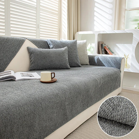 Protège Canapé Design Antidérapant – Jacquard Chenille Renforcée