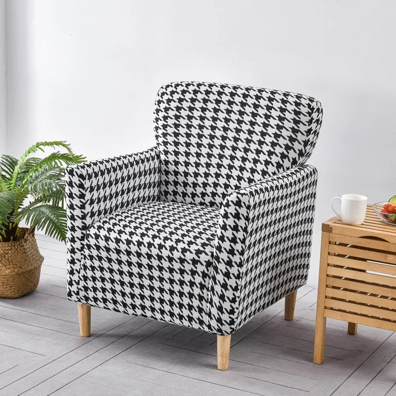 Housses de Fauteuil avec Accoudoirs à Motifs