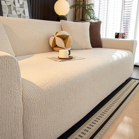 Housse de canapé extensible en Jacquard antidérapante