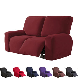 Housse de fauteuil & canapé relax inclinable – couleurs unies