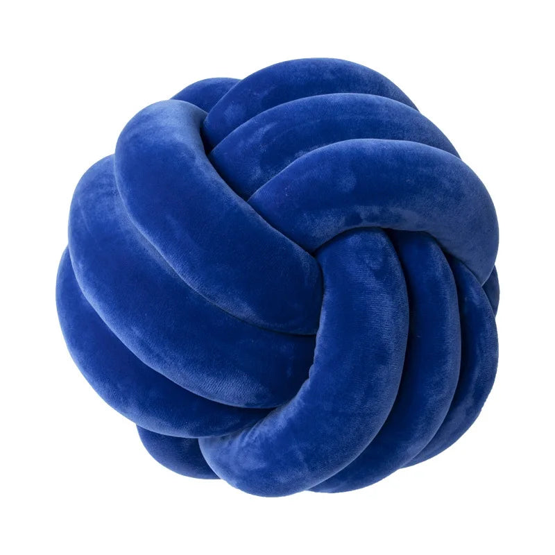 1 Coussin Boule Nœud Design – Décoratif Moderne en Velours