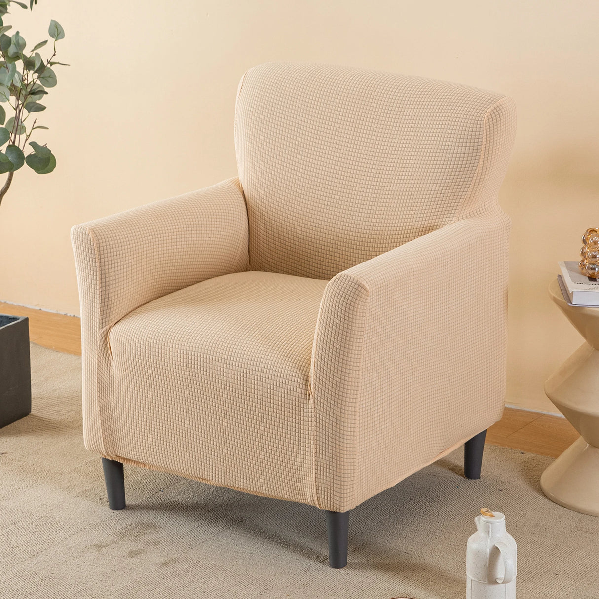 Housses de Fauteuil avec Accoudoirs en Microfibre