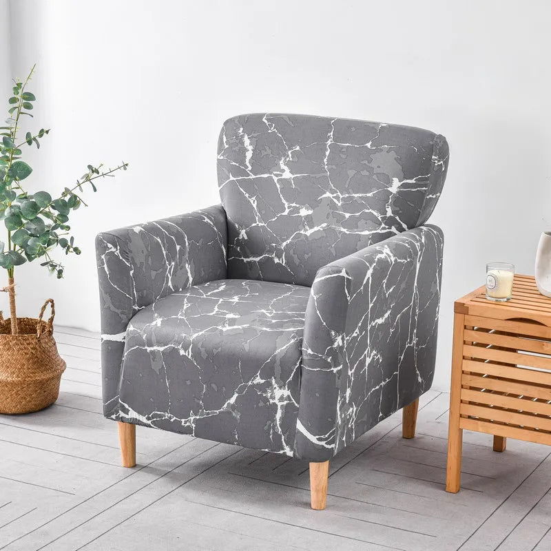 Housses de Fauteuil avec Accoudoirs à Motifs
