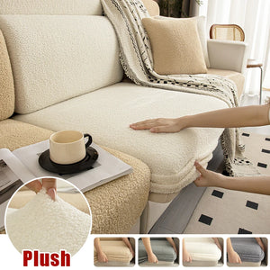 Housse de Coussin de Canapé Épaisse et Extensible Protection Plush