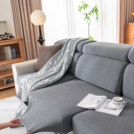 Housses de Coussins Jacquard Ligne – Pour Siège, Assise & Dossier