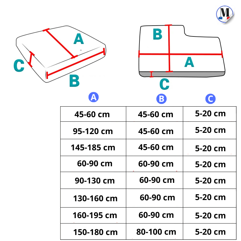 Housses pour Coussins de Canapé en Microfibre –  Siège, Assise & Dossier