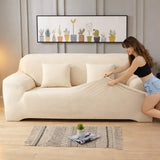 Velours Lvory - Housse de Canapé Extensible