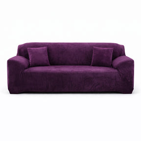 Velours Mauve - Housse de Canapé Extensible