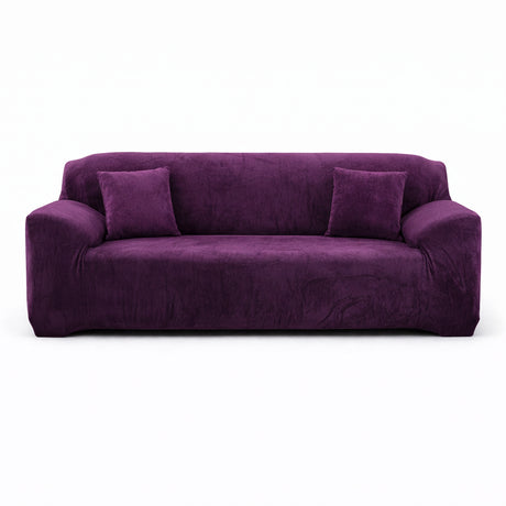 Velours Mauve - Housse de Canapé Extensible