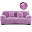 Velours Violet Clair - Housse De Canapé Extensible