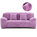 Velours Violet Clair - Housse De Canapé Extensible