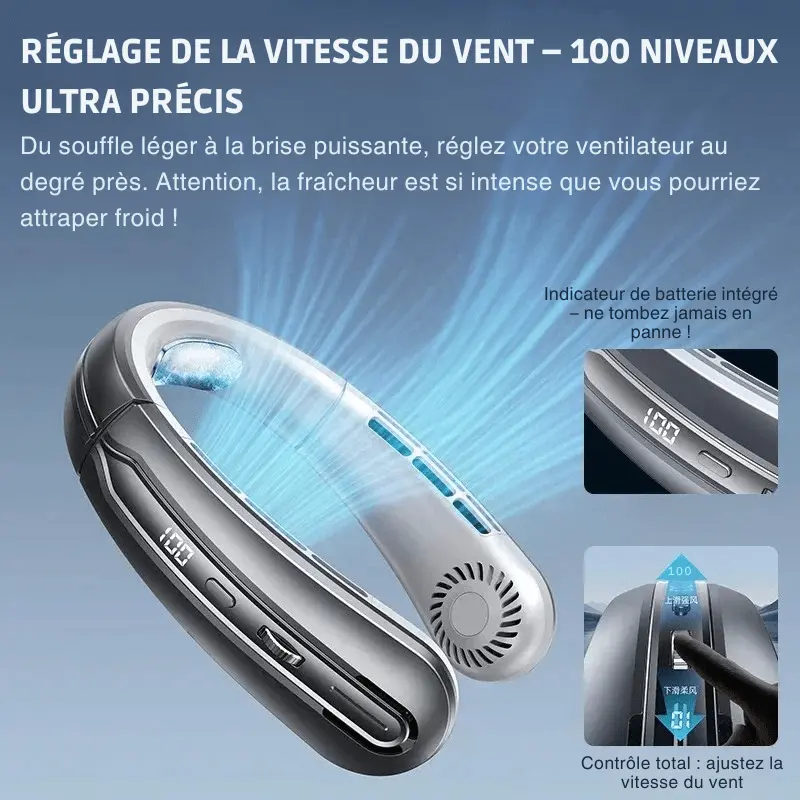 Ventilateur de Cou USB | Mini Climatiseur Refroidisseur Mobile - La Maison de la Housse®