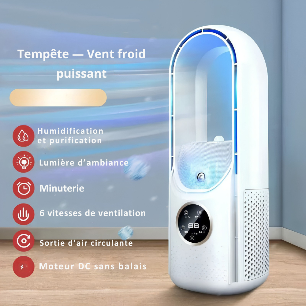 Climatiseur mobile portable USB - 3 en 1 Refroidisseur d'air silencieux