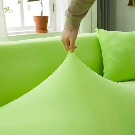 Vert Pomme Bonbon - Housse de Canapé d’Angle Extensible