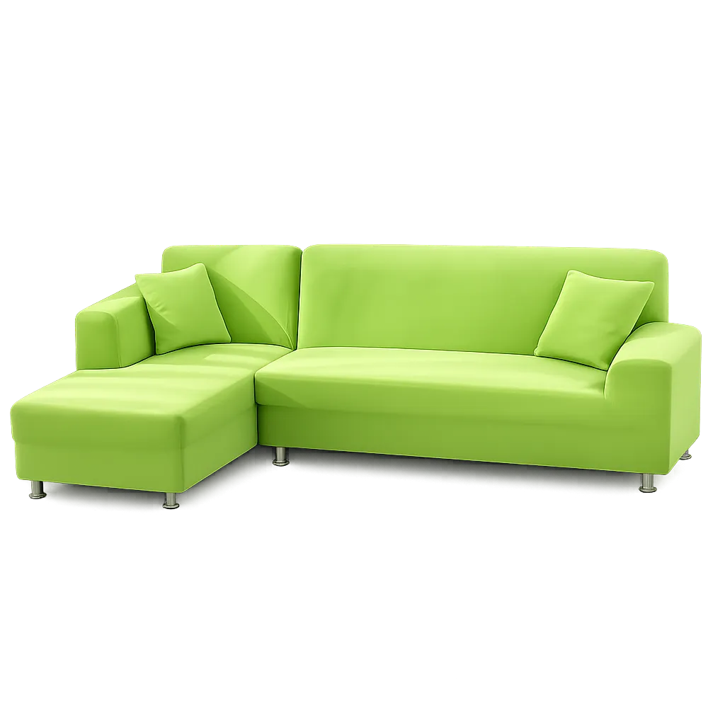 Vert Pomme Bonbon - Housse de Canapé d’Angle Extensible