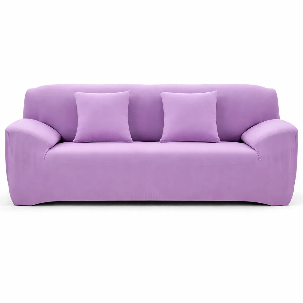 Violet Clair - Housse de Canapé Extensible